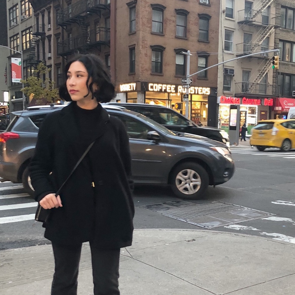 Petite Boiled Wool Short Wrap Coat